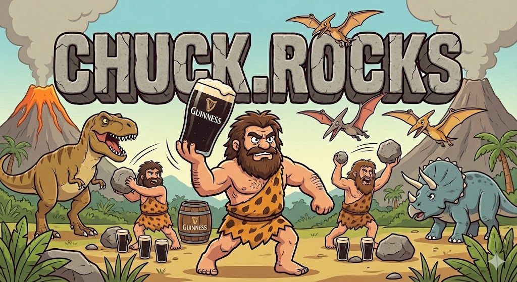 Chuck Rocks Landing Image